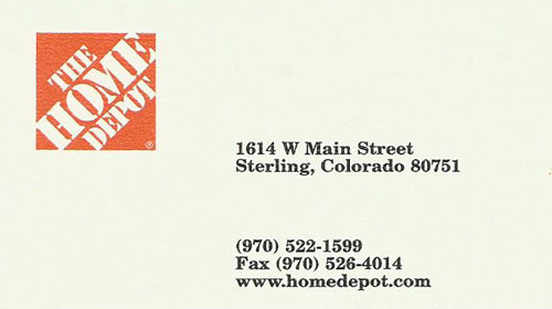 Home Depot Sterling Logo