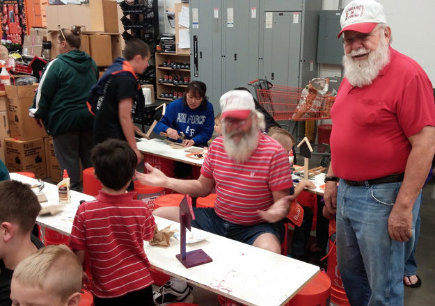 Santas Workshop at Home Depot