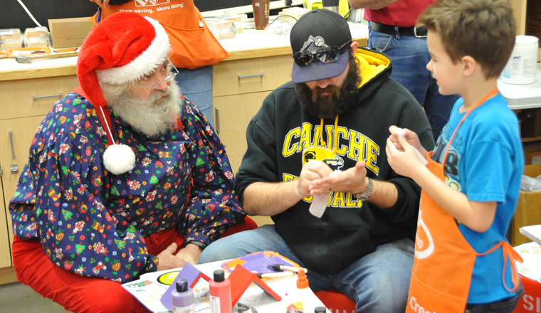 Santas-Workshop at Home Depot